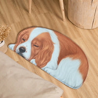 Lazy Sleeping Puppy Dog Shape Floor / Door Mat