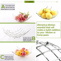 Stainless Steel Lattice Fruit Basket Rack