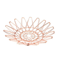 Multi-Shape Rose Gold Stainless Steel Fruit Basket