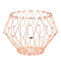 Multi-Shape Rose Gold Stainless Steel Fruit Basket