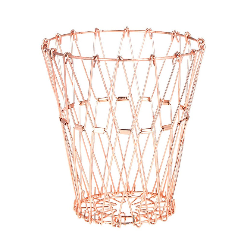 Multi-Shape Rose Gold Stainless Steel Fruit Basket