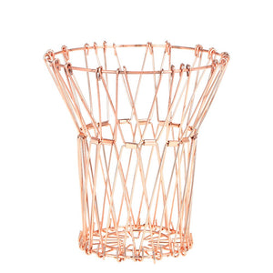 Multi-Shape Rose Gold Stainless Steel Fruit Basket