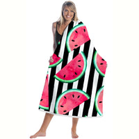 Quick-Dry Fruit Pattern Microfiber Beach Towel