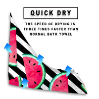 Quick-Dry Fruit Pattern Microfiber Beach Towel