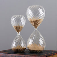 Modern Spiral Hourglass Gold Sand Timer