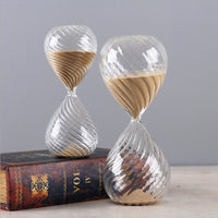 Modern Spiral Hourglass Gold Sand Timer