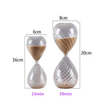 Modern Spiral Hourglass Gold Sand Timer