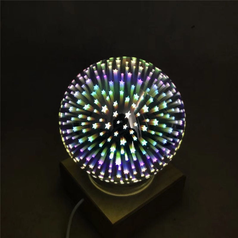 3D Magic Glass Ball USB Night Light Desk Lamp