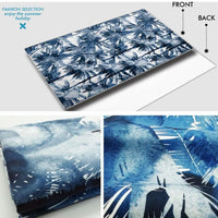 XL Quick-Dry Blue Palm Tree Pattern Beach Towel