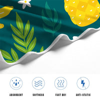 Quick-Dry Banana Pattern Microfiber Beach Towel