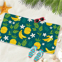 Quick-Dry Banana Pattern Microfiber Beach Towel