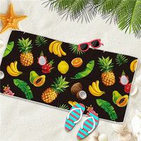 Quick-Dry Banana Pattern Microfiber Beach Towel