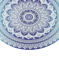 Round Bohemian Mandala Print Floor Mat Rug