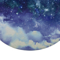 Round Starry Night Sky Space Galaxy Floor Mat Rug