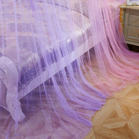 Two-Color 47" Round Sheer Princess Bed Canopy