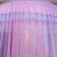 Two-Color 47" Round Sheer Princess Bed Canopy