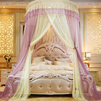 Two-Color 47" Round Sheer Princess Bed Canopy