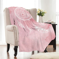 Fleece Watercolor Dreamcatcher Throw Blanket