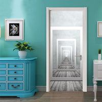 Repeating Mirror Pathway 3D Door Mural Sticker