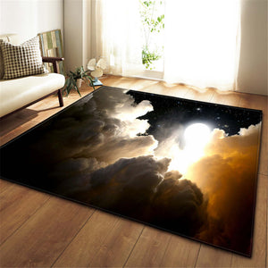 Colorful Space / Galaxy Print Area Rug Floor Mat