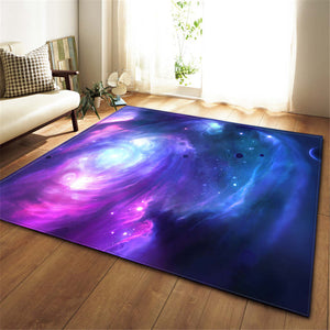 Colorful Space / Galaxy Print Area Rug Floor Mat