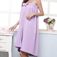 Women's Strapless Bow Wearable Bath Towel Wrap