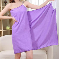 Women's Spaghetti Strap Wearable Bath Towel Wrap