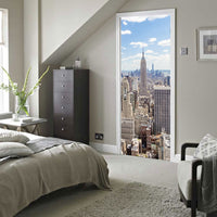 New York City Skyline 3D Door Mural Sticker