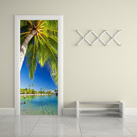 Tropical Beach / Ocean 3D Door Mural Sticker