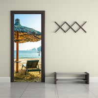 Tropical Beach / Ocean 3D Door Mural Sticker