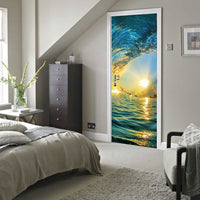 Tropical Beach / Ocean 3D Door Mural Sticker