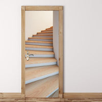 Spiral Wood Staircase 3D Door Mural Sticker