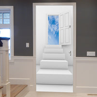 Stairway To Heaven Sky Ladder Door Mural Sticker