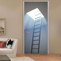 Stairway To Heaven Sky Ladder Door Mural Sticker