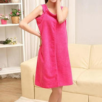 Women's Scoop Top Wearable Bath Towel Wrap