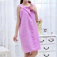 Women's Scoop Top Wearable Bath Towel Wrap