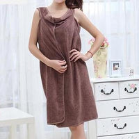 Women's Scoop Top Wearable Bath Towel Wrap