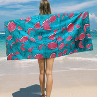Large Quick-Dry Blue Shark Pattern Beach Towel