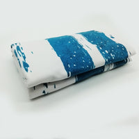 XL Quick-Dry Abstract Blue Wave Beach Towel