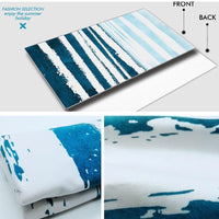 XL Quick-Dry Abstract Blue Wave Beach Towel