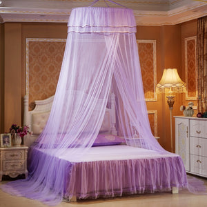 Sheer 26" Round Double Lace Princess Bed Canopy