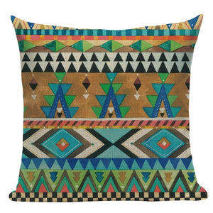 18" Southwestern Native / Aztec Pattern Throw Pillow Cover