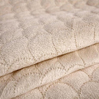 Solid Plush Velvet Quilted Sofa Couch Cover Protector