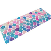 Multi-Color Rainbow Print Floor Runner Mat