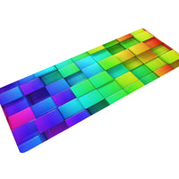 Multi-Color Rainbow Print Floor Runner Mat