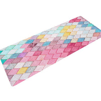 Multi-Color Rainbow Print Floor Runner Mat