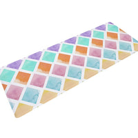 Multi-Color Rainbow Print Floor Runner Mat