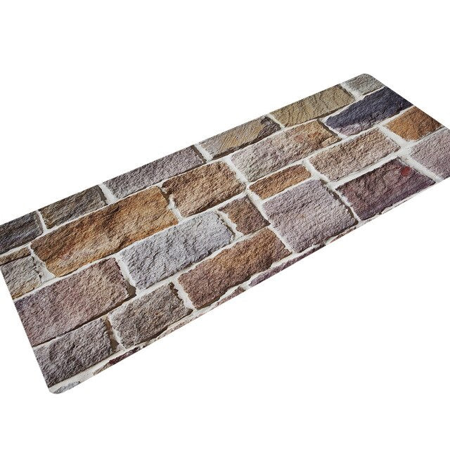 Brick / Stone Walkway Print Floor Runner Mat