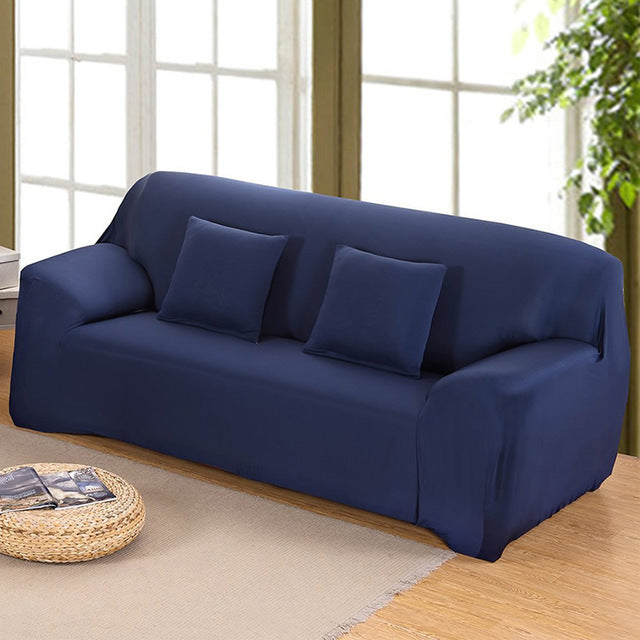 Solid-Color Stretch Elastic Sofa Couch Cover
