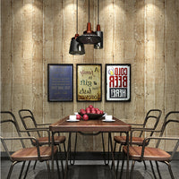 Vertical Distressed Natural Wood Board Print Wallpaper